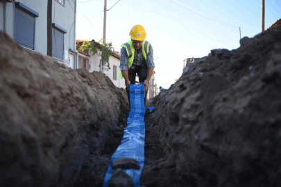 Balıkesir Burhaniye’de 60 yıllık su hattı yenilendi