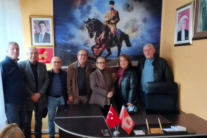 Edirne Emekliler Derneği’nden DP İl Başkanı Ayten Ercan’a ziyaret