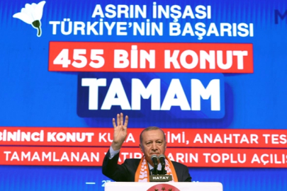 Erdoğan: 455 bininci konutu teslim ediyoruz