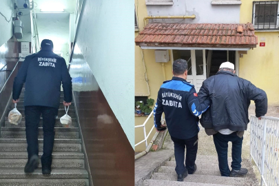 Balıkesir'de soğuk havada vatandaşa destek