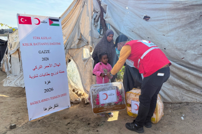 Kızılay Gazze için sıcak yardım hızını kesmiyor