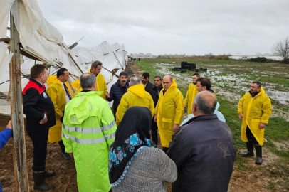 Antalya'daki seralarda hasar tespit için Bakanlık devrede